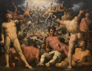 Der Fall der Titanen von Cornelis Cornelisz. van Haarlem