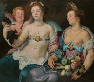 Venus, Amor und Ceres, 1604