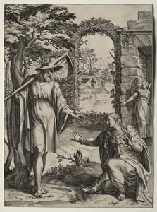 Christus erscheint Maria Magdalena, 1567 von Cornelis Cort