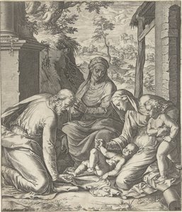Heilige Familie mit Anna und Johannes dem Täufer als Kind