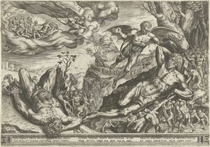 Herkules und die Pygmäen von Cornelis Cort