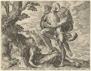 Herkules ringt mit Antaeus (Werke des Herkules)