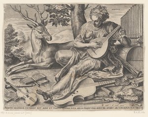 Das Gehör (De vijf zintuigen) von Cornelis Cort