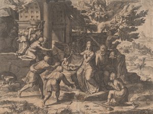 Die Anbetung der Hirten, 1569