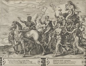 Der Triumph des Neides, aus Der Zyklus der Wechselfälle menschlicher Angelegenheiten, Platte 4, 1564