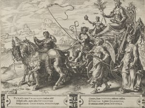Der Triumph des Friedens, aus Der Zyklus der Wechselfälle menschlicher Angelegenheiten, Platte 8, 1564