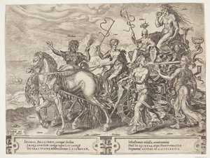 Der Triumph des Neids von Cornelis Cort