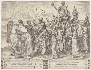 Der Triumph des Reichtums von Cornelis Cort