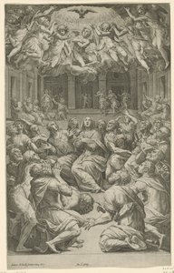 Ausgießung des Heiligen Geistes von Cornelis Cort
