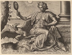 Visus von Cornelis Cort after Frans Floris I