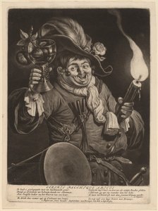 Ein Freund von Ceres und Bacchus von Cornelis Dusart