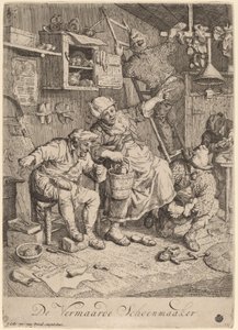Der fröhliche Schuhmacher von Cornelis Dusart
