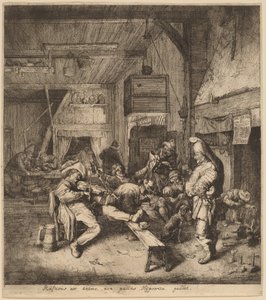 Geigenspieler in einer Taverne