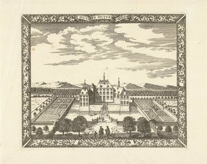 Ansicht von Schloss Duivenvoorde in Voorschoten (T