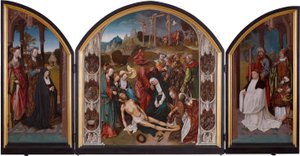 Triptychon mit der Beweinung Christi von Cornelis Engebrechtsz.