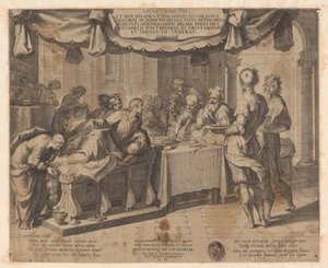 Christus zu Gast bei Simon dem Pharisäer von Cornelis Galle (I)