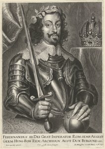 Porträt von Kaiser Ferdinand III von Cornelis Galle (II)