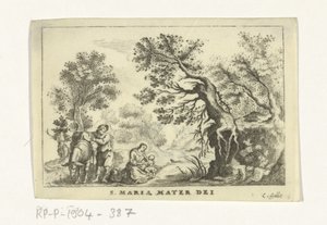 Ruhe auf der Flucht nach Ägypten von Cornelis Galle (II)