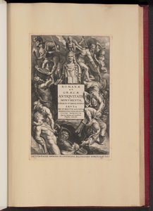 Titelblatt für Hubert Goltzius, Romanae et Graecae Antiqvitatis Monvmenta (Opera Omnia, I)