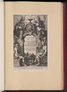 Titelseite für Justus Lipsius, Opera Omnia, I von Cornelis Galle I after Sir Peter Paul Rubens
