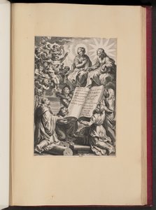 Titelseite für Ludovicus Blosius, Opera von Cornelis Galle I after Sir Peter Paul Rubens