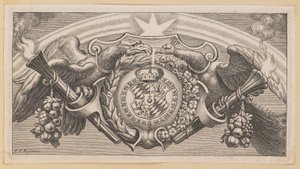 Vignette für Titelseite von Balthasar Cordier, Catena Patrum Graecorum in Sanctum Ioannem