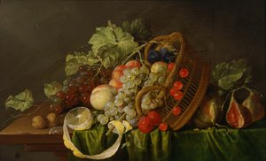 Stillleben mit einem Korb voller Früchte, ca. 1654 von Cornelis de Heem