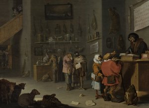 Wer klagt auf eine Kuh, 1629 von Cornelis Hermansz. Saftleven