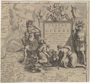 Karte der Region Solms zwischen Marburg und Frankfurt am Main in Deutschland (Blatt rechts oben) von Cornelis Huyberts