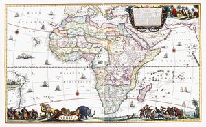 Karte von Afrika von Cornelis III Danckerts
