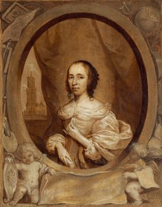 Anna Maria van Schurman, 1657 von Cornelis Janssens van Ceulen