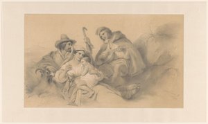 Rastende Bauern von Cornelis Kruseman