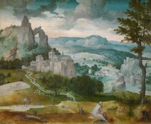 Landschaft mit Sankt Hieronymus