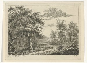 Landschaft mit Figuren und Vieh