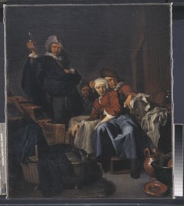 Eine kranke Bäuerin von Cornelis Pietersz Bega