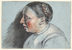 Brustbild einer Bäuerin von Cornelis Pietersz Bega