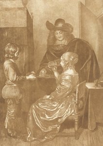 Herr und Dame mit Page