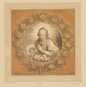 Maria mit Christuskind von Cornelis Ploos van Amstel (signed by artist)