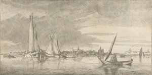 Flussansicht von Cornelis Ploos van Amstel (signed by artist)