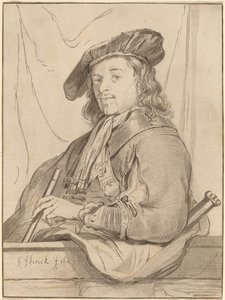 Mann an der Brüstung von Cornelis Ploos van Amstel