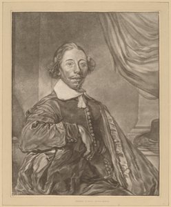 Porträt eines sitzenden Mannes von Cornelis Ploos van Amstel