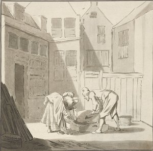Schweineschlacht von Cornelis Ploos van Amstel