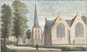 Die Kirche in Leimuiden von Cornelis Pronk (possibly)