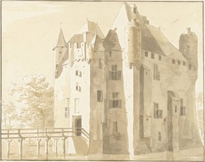 Schloss Frissestein in Herwijnen, Rückseite von Cornelis Pronk (possibly)