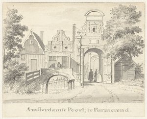 Das Amsterdamer Tor in Purmerend von Cornelis Pronk