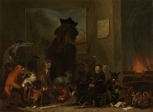 Satire auf den Prozess gegen Johan van Oldenbarneveldt von Cornelis Saftleven