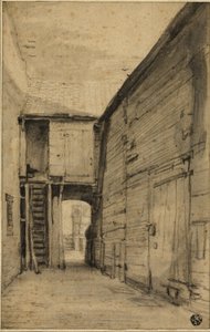 Hof eines alten Hauses von Cornelis Saftleven