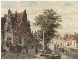 Ansicht des Kanals in Hasselt