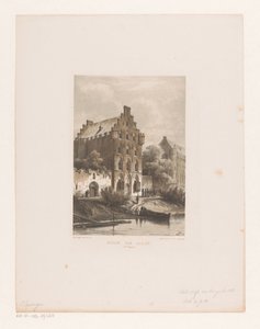 Häuser entlang des Wassers Häuser von Edlen (13. Jahrhundert) von Cornelis Springer