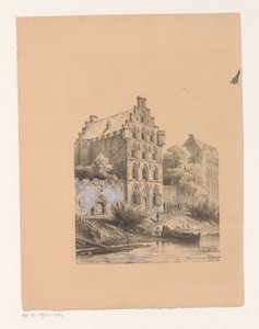 Häuser am Wasser von Cornelis Springer